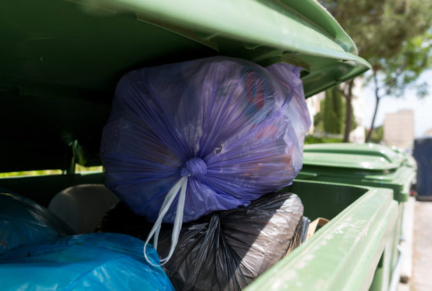 Lixo não reciclável